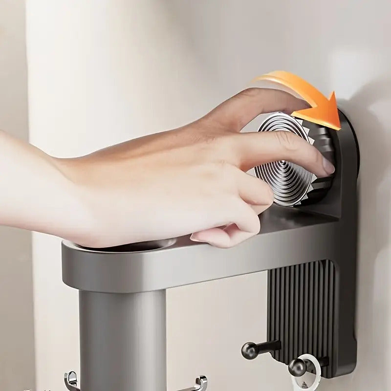 1-Pack Heavy-Duty Rotating Kitchen Hooks with No-Drill Installation
