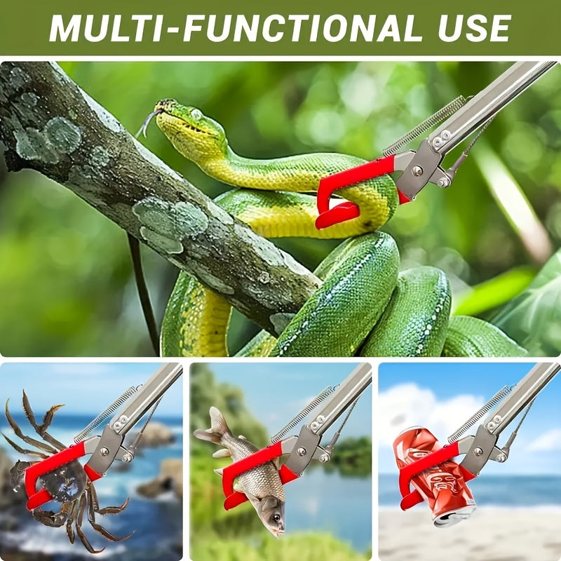 1 Heavy-Duty Stainless Steel Snake Pliers with Locking Mechanism