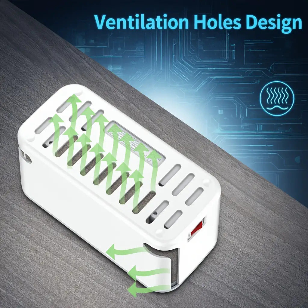 UK Plug Power Strip with 5 Outlet sockets & 3 USB Ports