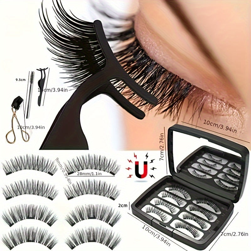 Magnetic Eyelash Clip Does Not Require Glue