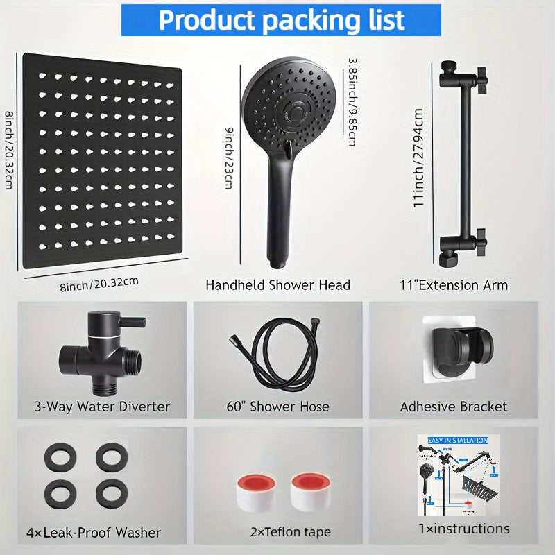 1 Set Modern Luxury Shower Head