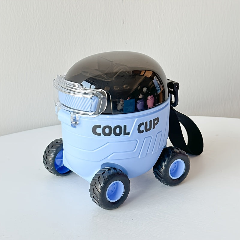 A New Type Of Cartoon Four-wheel Water Bottle