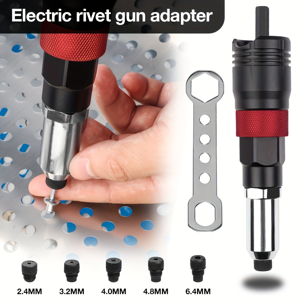 1 Set Professional Rivet Gun Adapter Kit