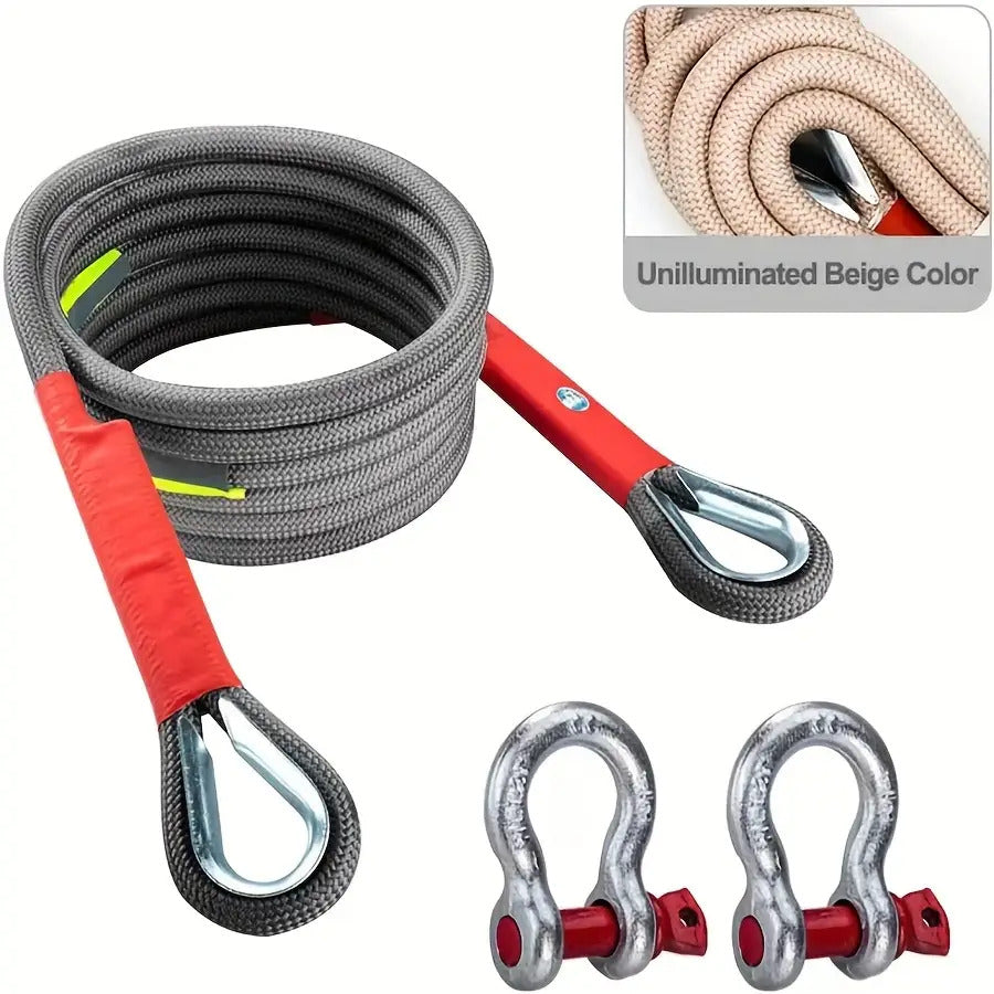 Heavy-Duty 5/9m Trailer Rope Towing Strap Recovery Kit