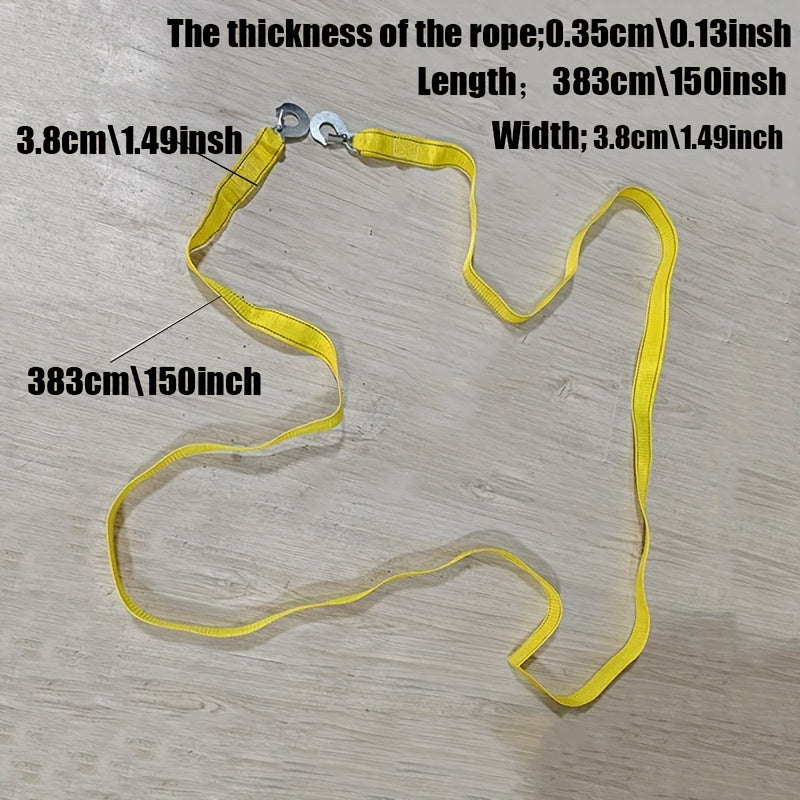Thickened tow rope traction belt