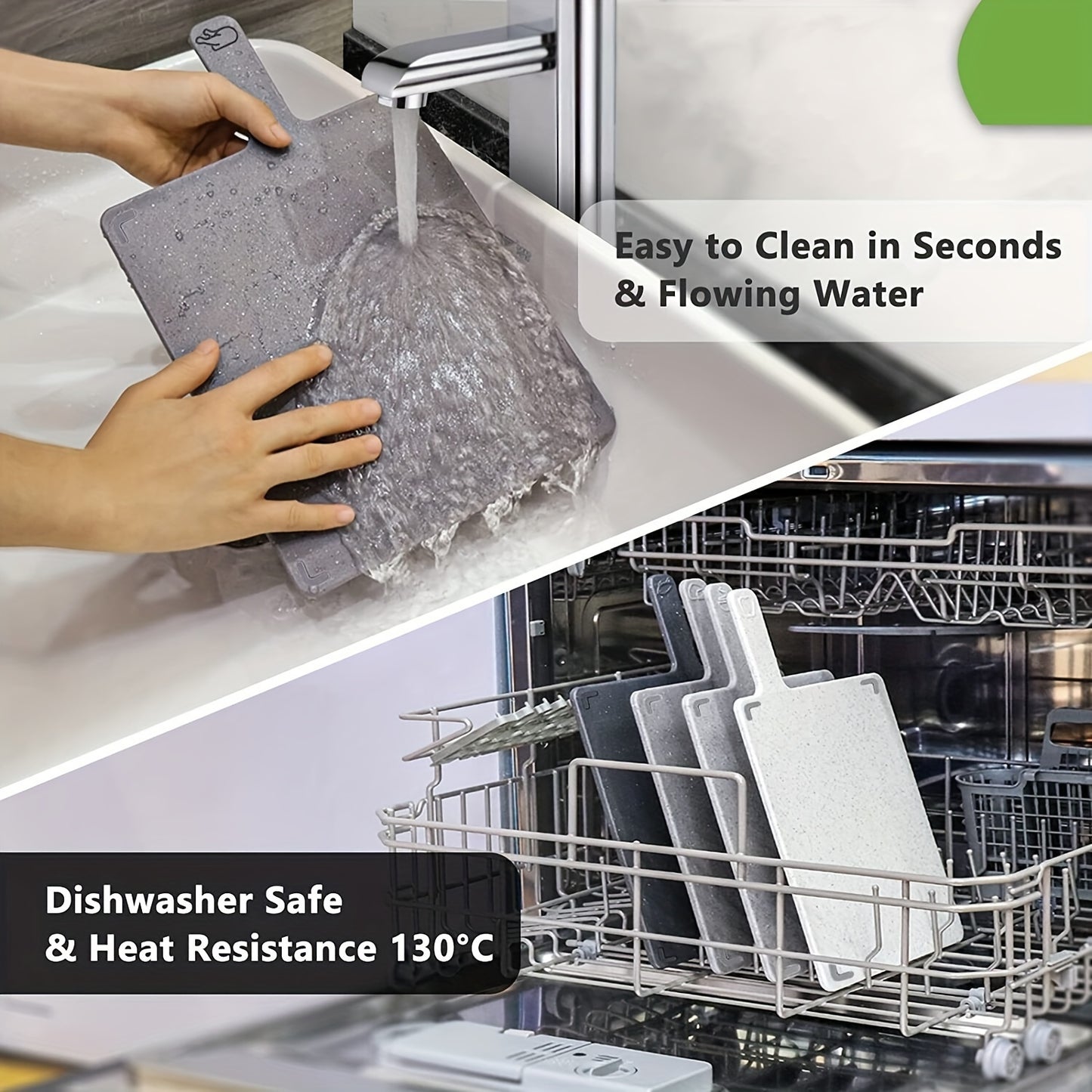 4-in-1 Durable Kitchen Cutting Board Set