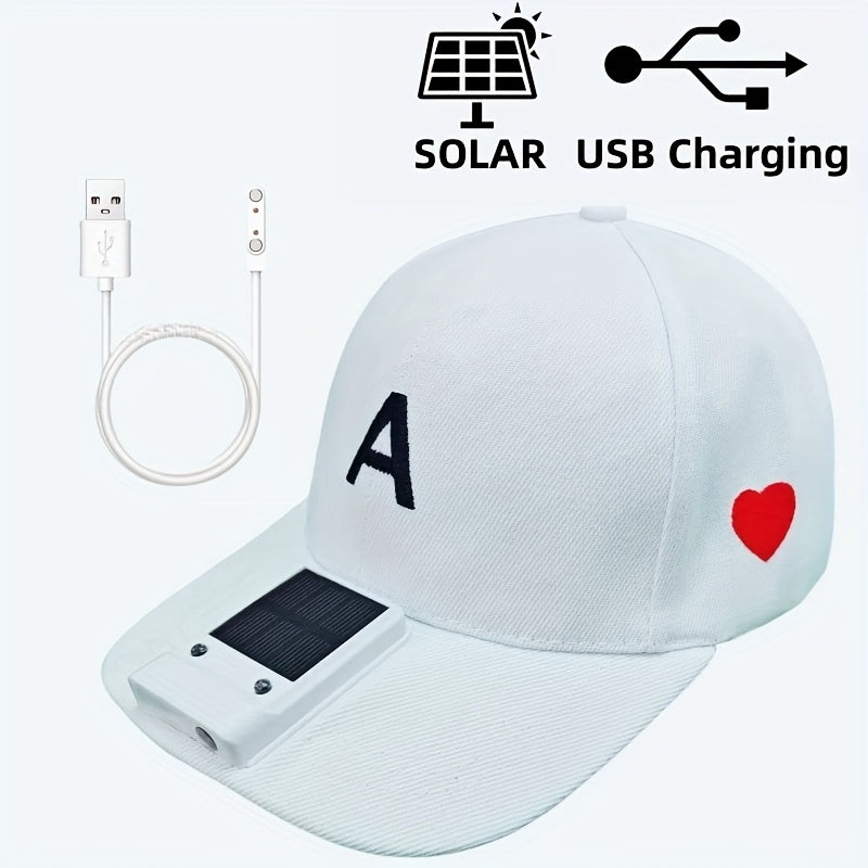 Solar-Powered LED Baseball Cap Headlamp