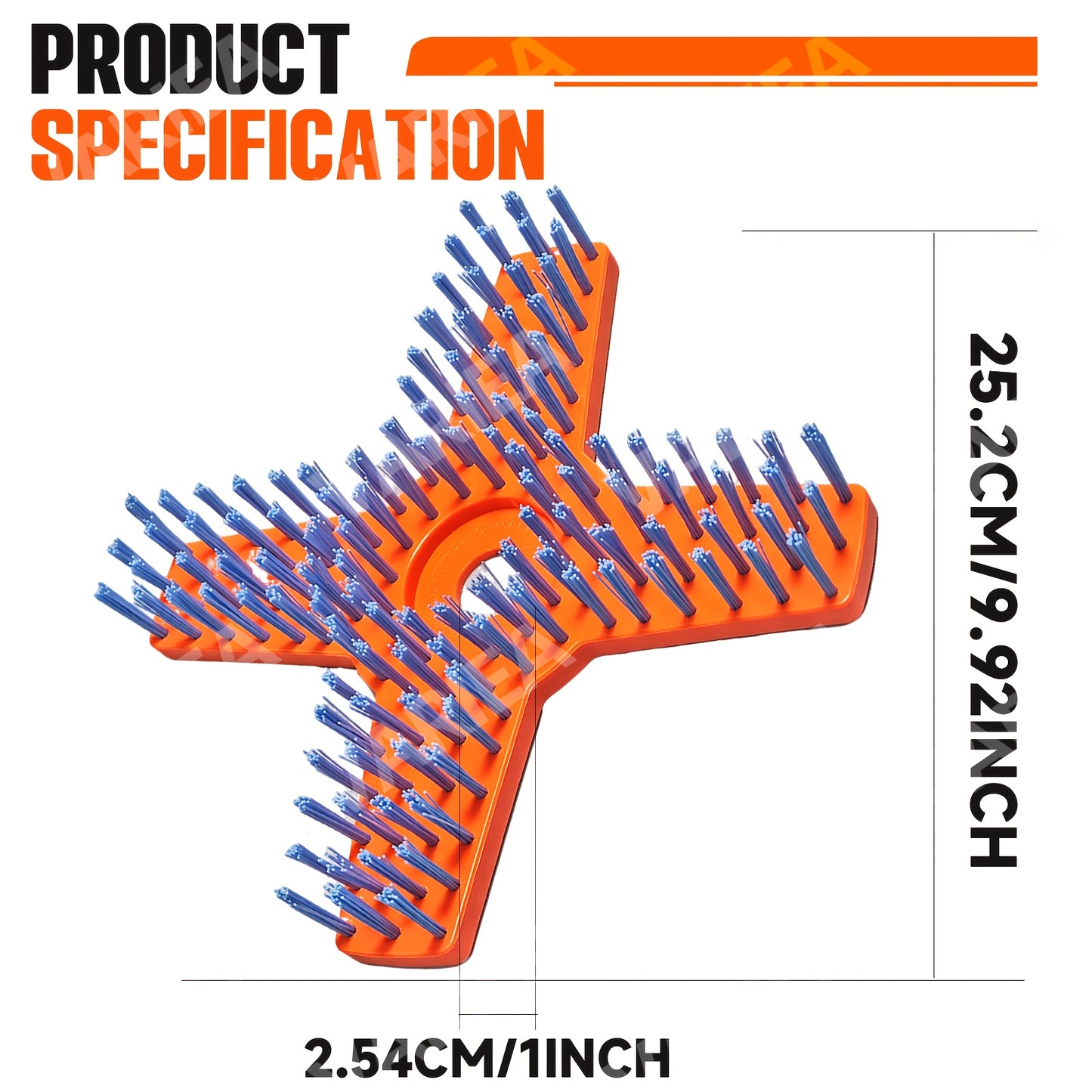 10-inch Nylon Lawn Mower Cleaning Brush