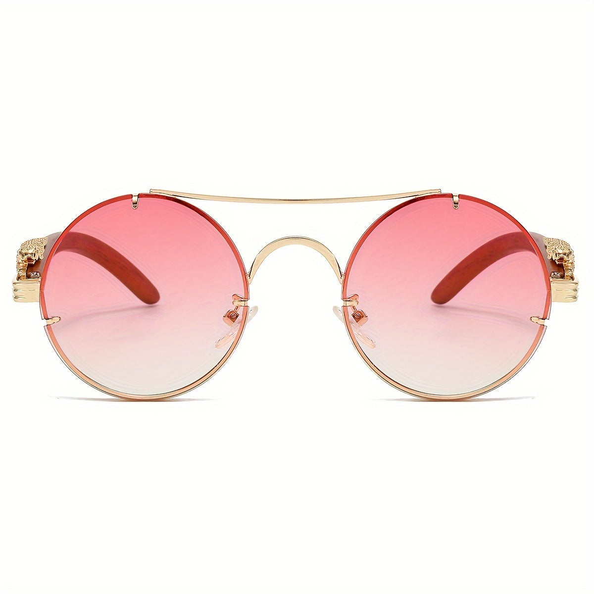 Fashionable Round Metal Frame Glasses