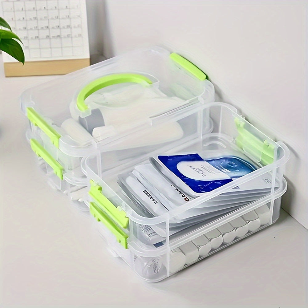 4-Layer Stackable Transparent Plastic Storage Box