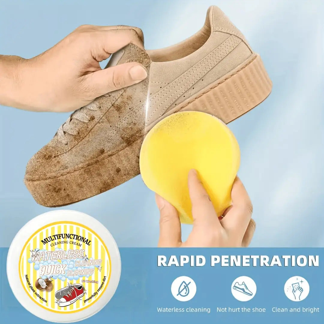 Multi-Purpose Shoe Cleaner Gel with Sponge