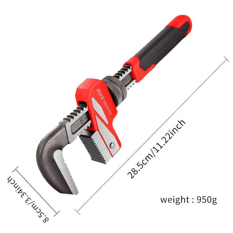 Heavy-Duty Adjustable F-Type Pipe Wrench - Large-Caliber Multi-Functional Tool