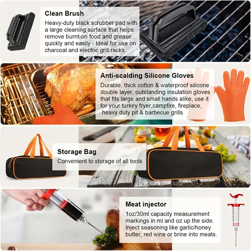 140pcs Set Of Barbecue Tools with Handbag
