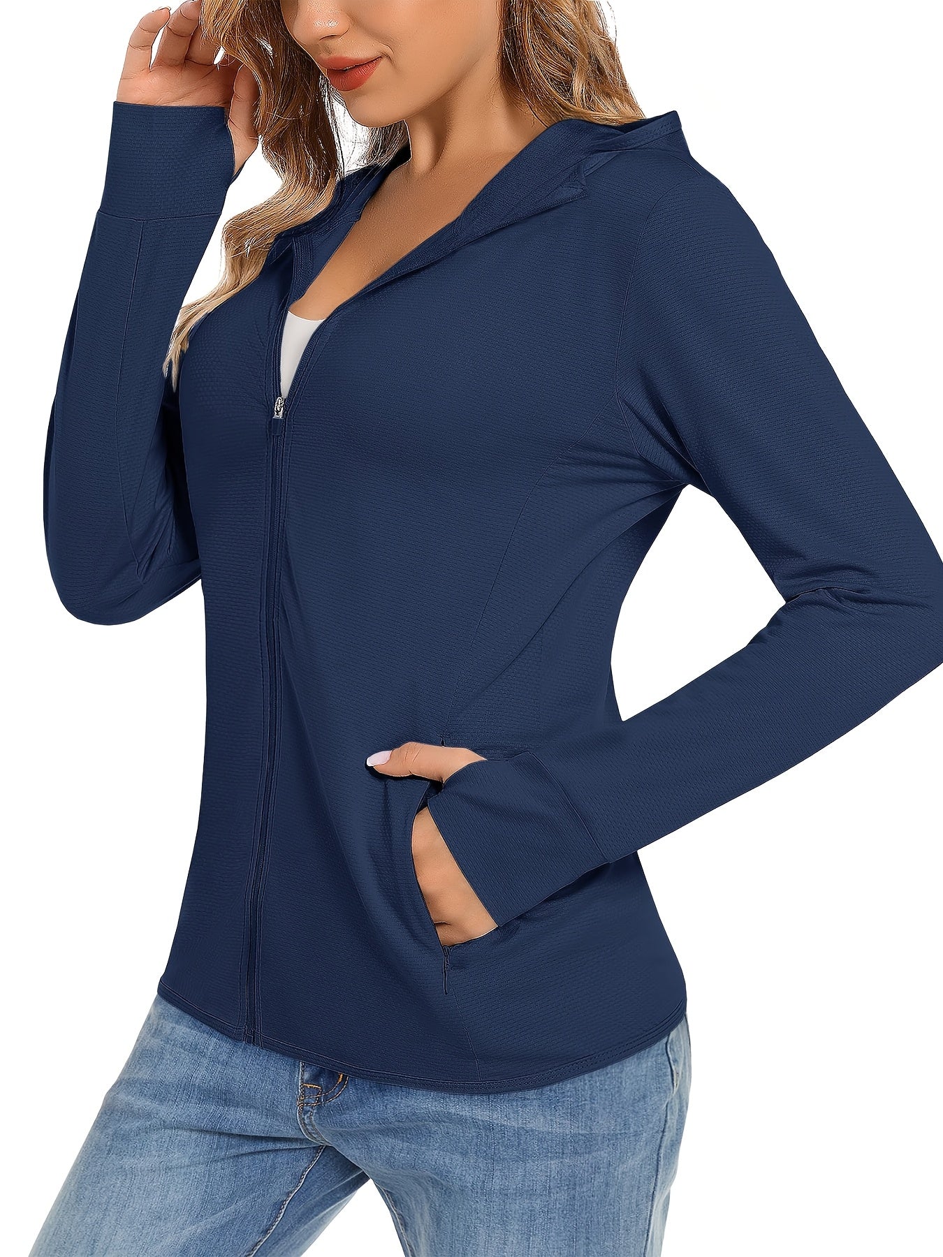 Women's Hooded Sun Shirt UV Protection Top