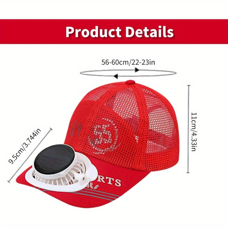 Wide Brim Solar Fan Hat for Men & Women