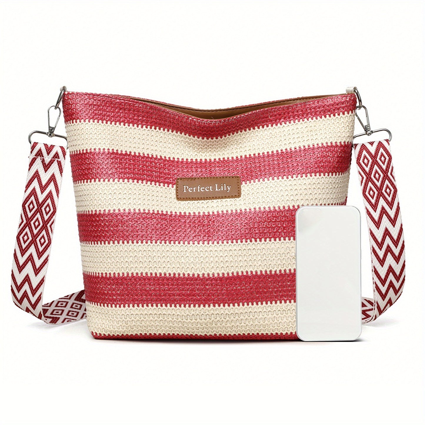 Women's Elegant Woven Crossbody Bag