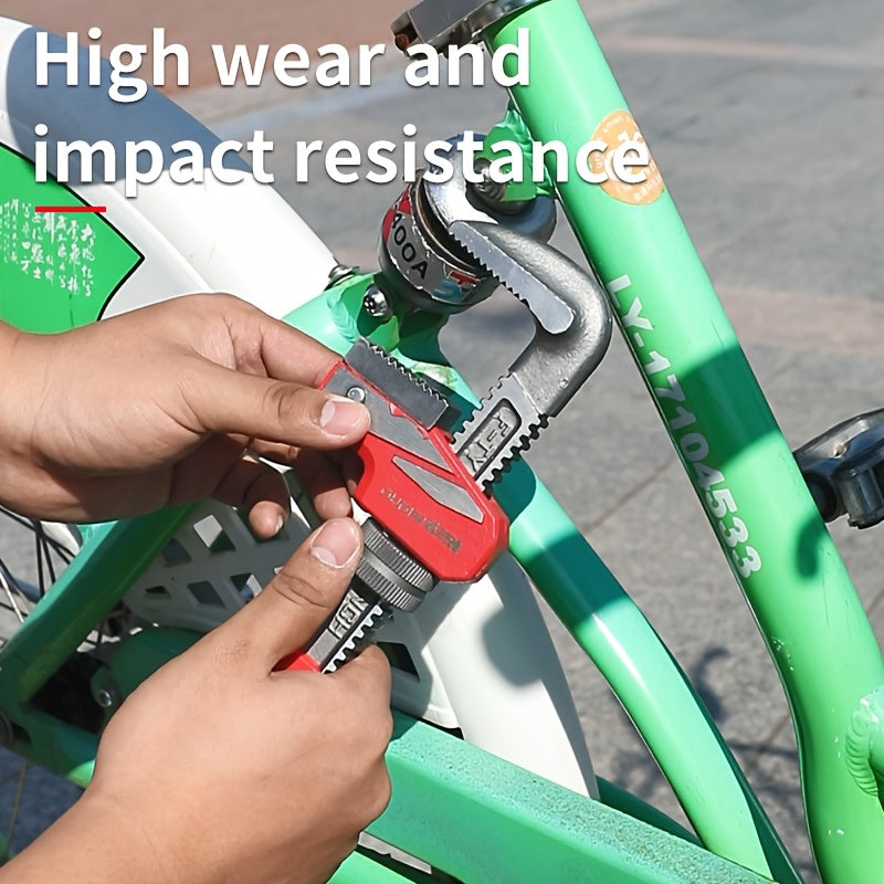 Heavy-Duty Adjustable F-Type Pipe Wrench - Large-Caliber Multi-Functional Tool