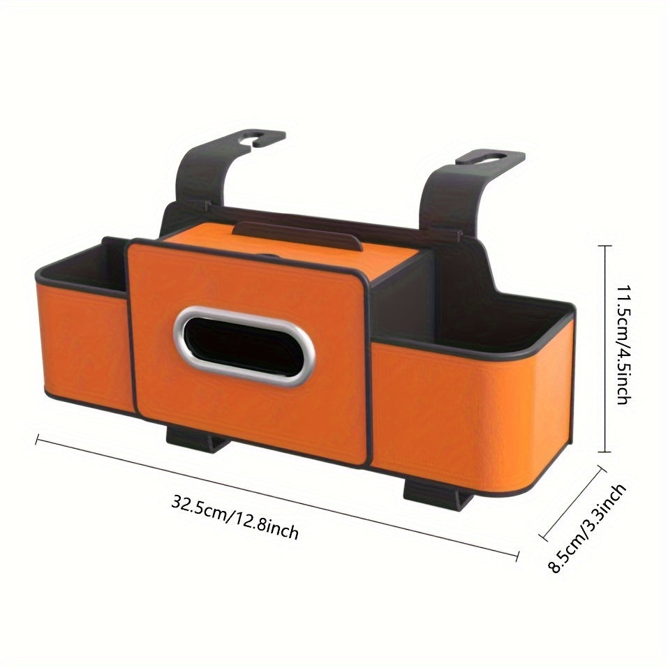 Car Seat Back Organizer with Tissue Box