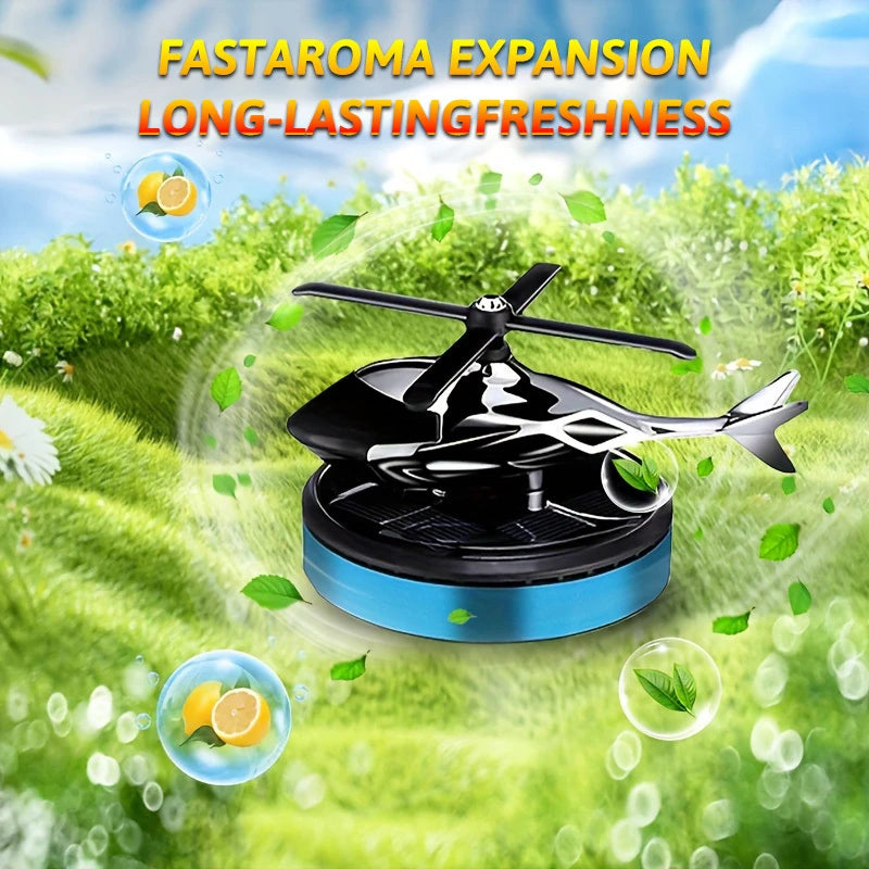 Solar-Powered 360° Rotating Car Aromatherapy Diffuser
