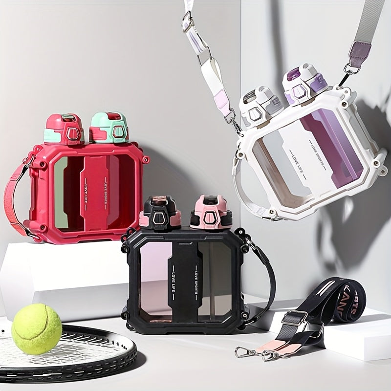 Large Capacity Dual-Compartment Water Bottle with Temperature Control