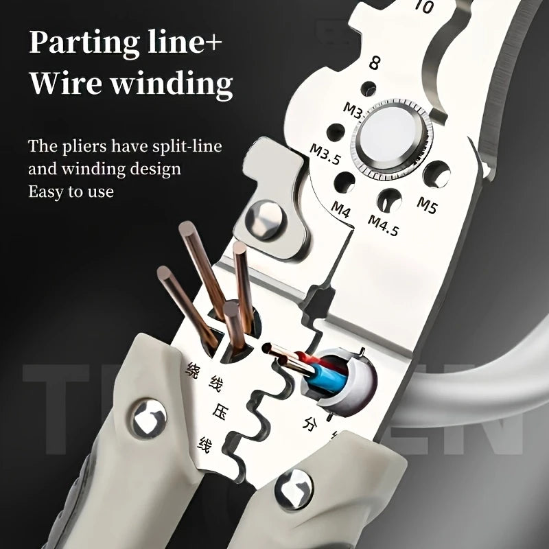 Stainless Steel Multi-Tool Electrician's Pliers
