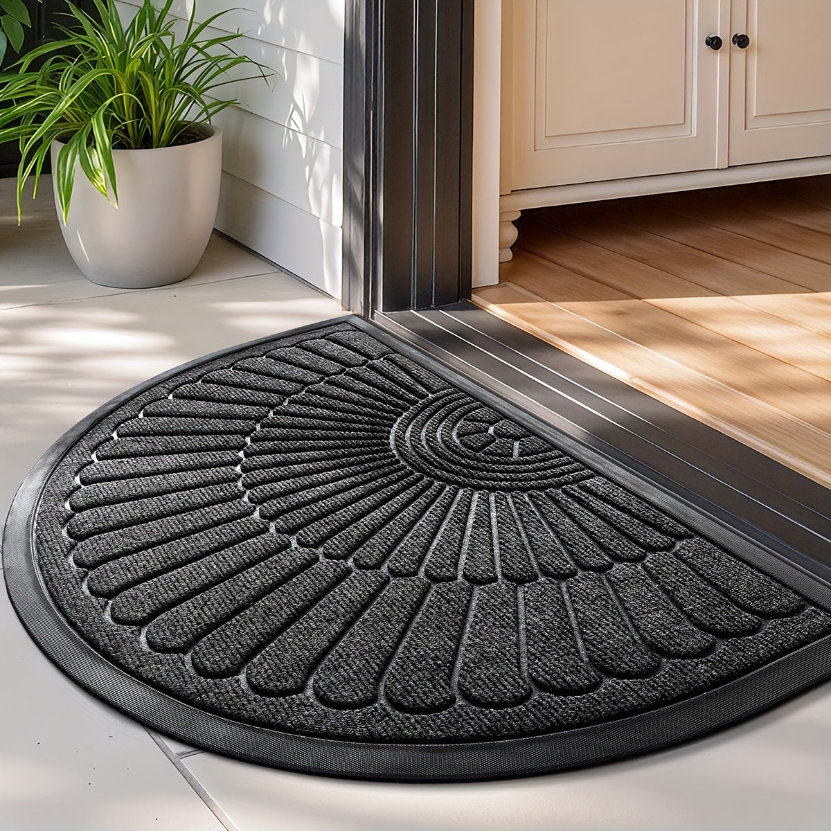 1pc Half Round Door Mat