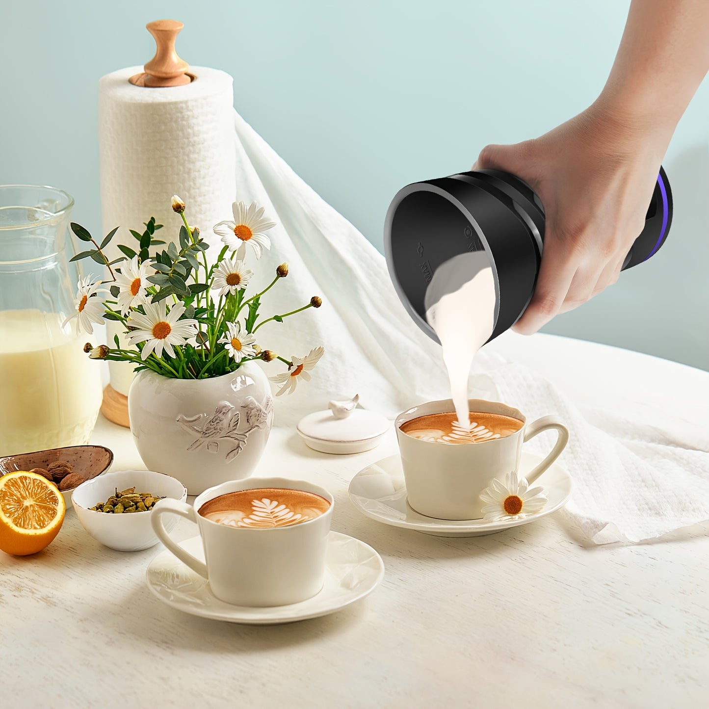 Milk Frother Electric 4 In 1