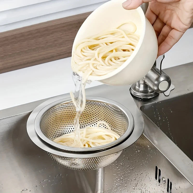 Space-Saving Stainless Steel Kitchen Sink Filter