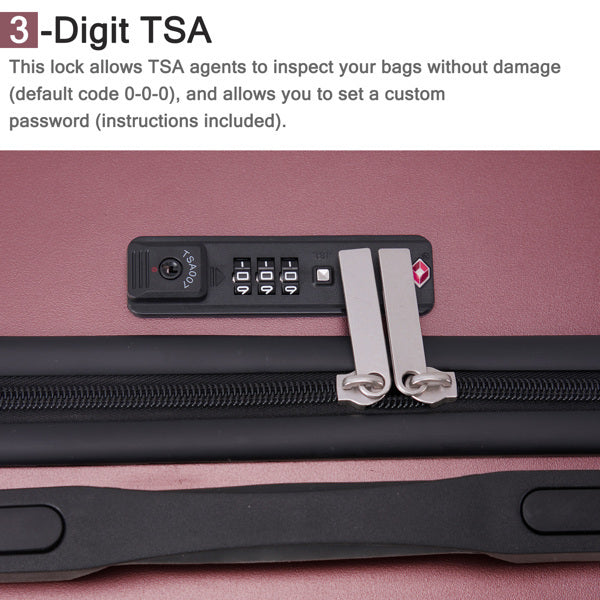 Suitcase Vertical Stripes Trolley Case 24In