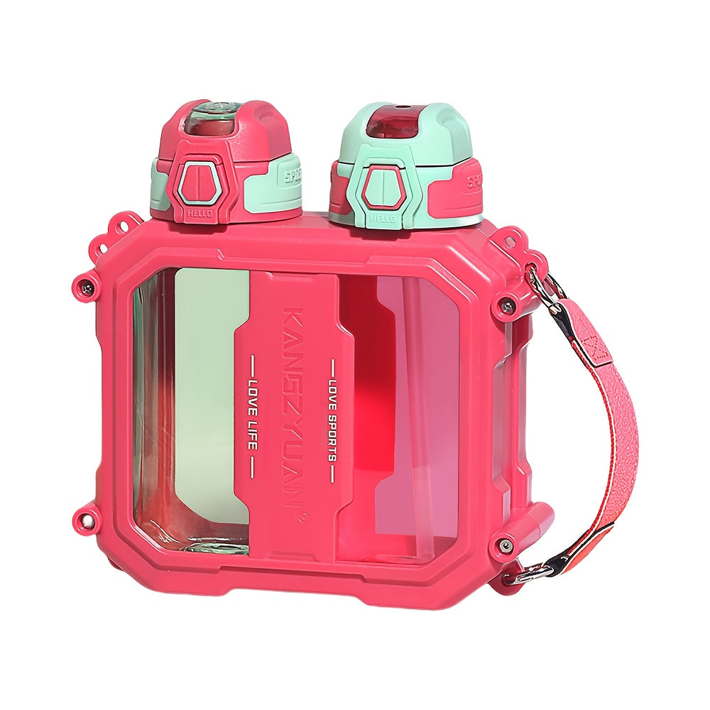 Large Capacity Dual-Compartment Water Bottle with Temperature Control