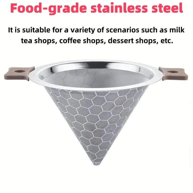 Stainless Steel Tea Filter Mesh Funnel