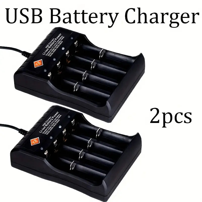 1 USB Battery 4-Slot Smart Battery Charger