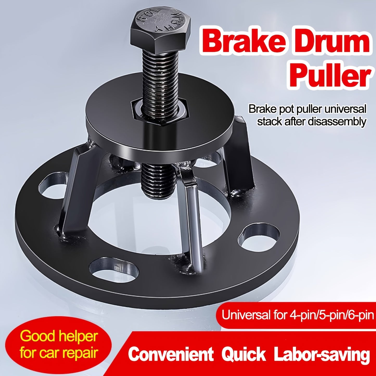 1pc Heavy-Duty Black Brake Drum Removal Tool