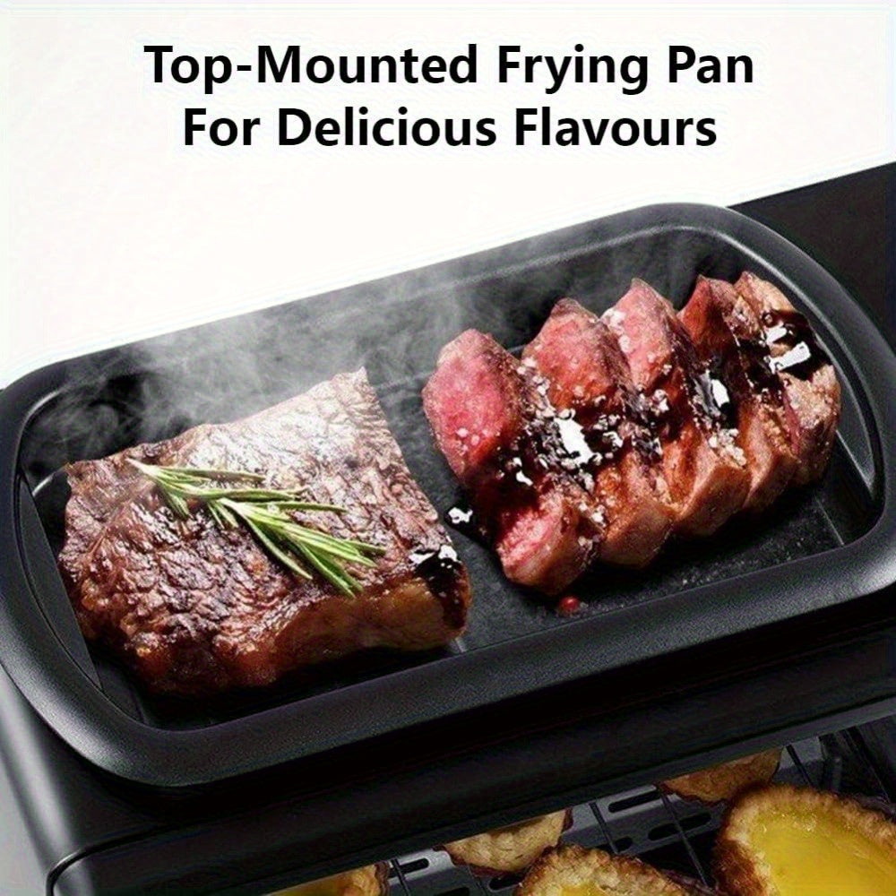 3-in-1 Breakfast Station, Toaster with Frying Pan