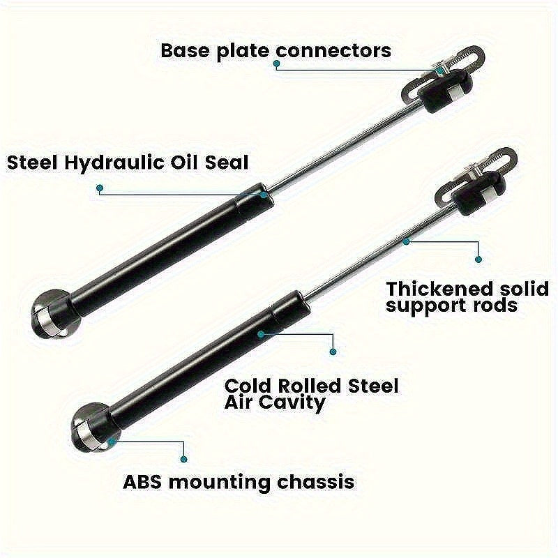 3 sets of hydraulic support rods and support hinges