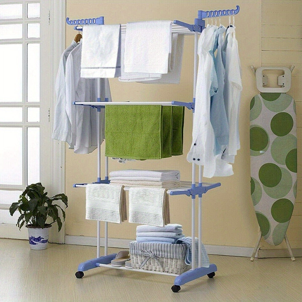 4 Tier Foldable Extra Large Clothes Drying Rack