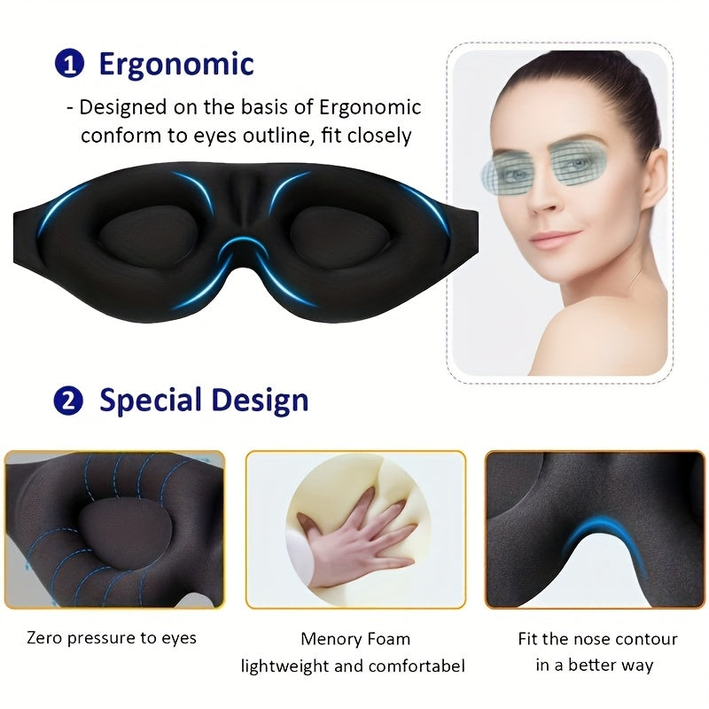 Soft 3D Contour Cup Sleep Mask