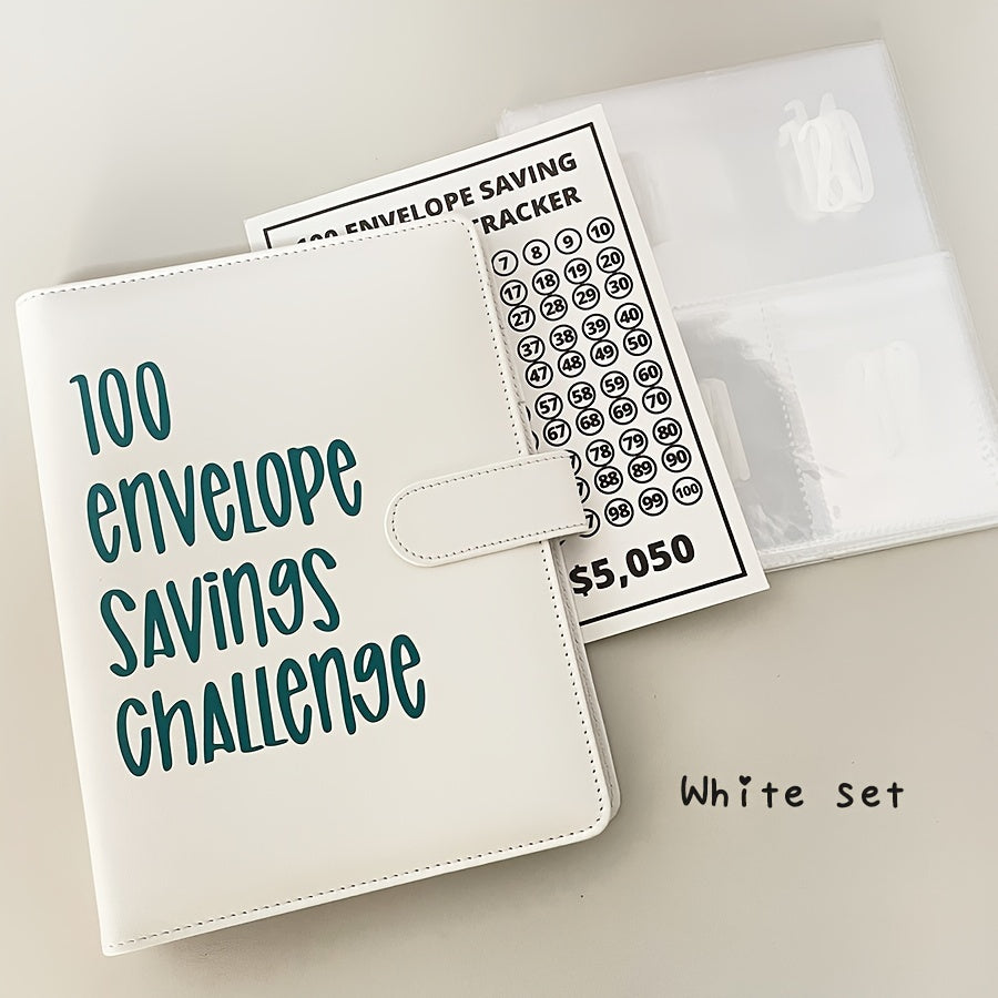 100 Days Deluxe Envelope Savings Challenge - A5 PU Binder