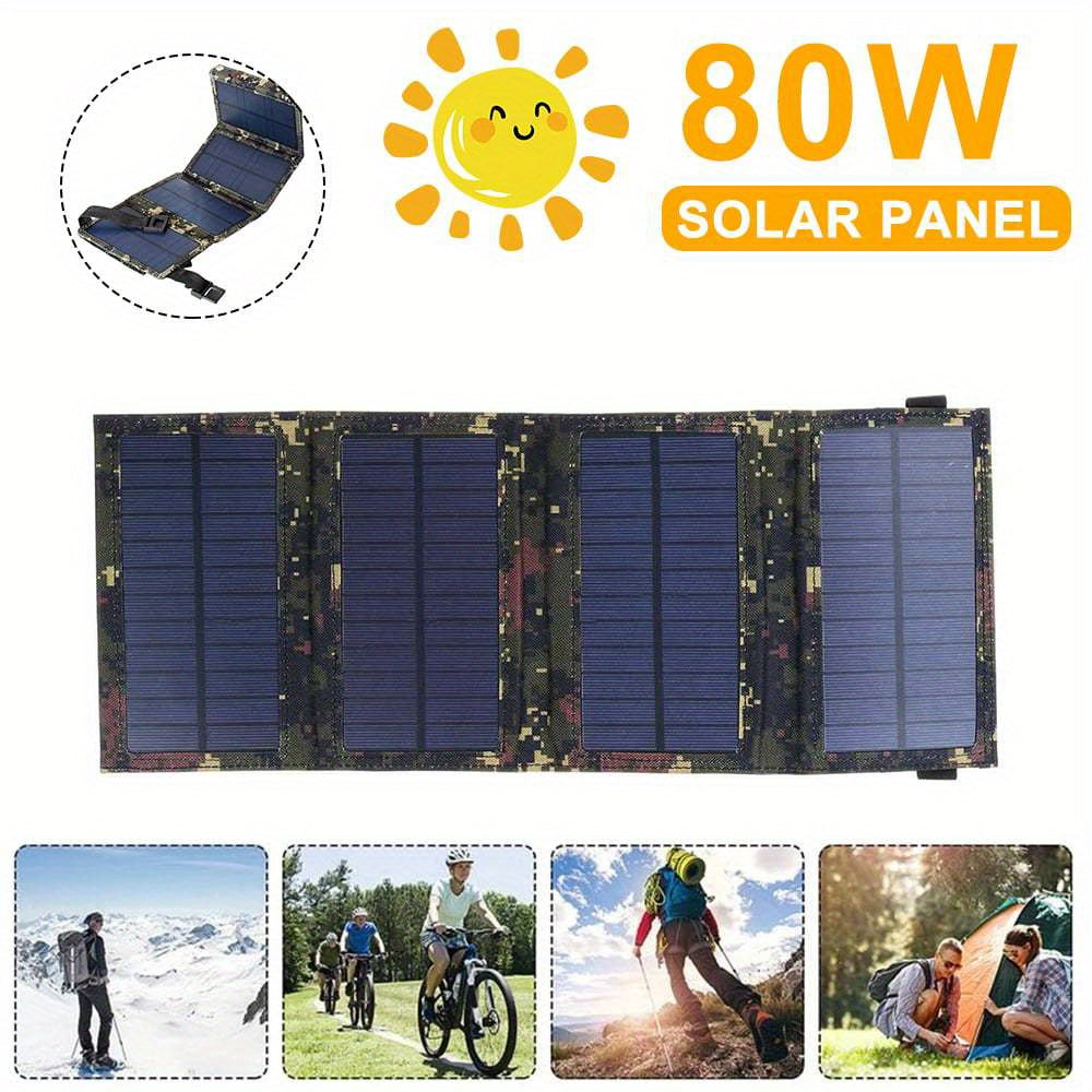 USB solar panel foldable mobile power bank outdoor camping hiking mobile phone charger