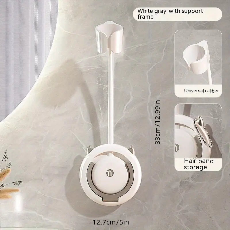 Universal Traceless Wall Mounted Hair Dryer Storage Rack