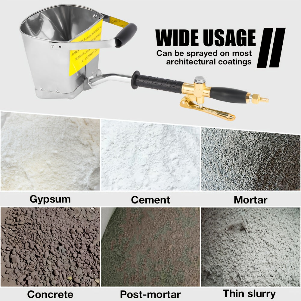 1 Set Professional 4-Hole Wall Cement Spray Gun