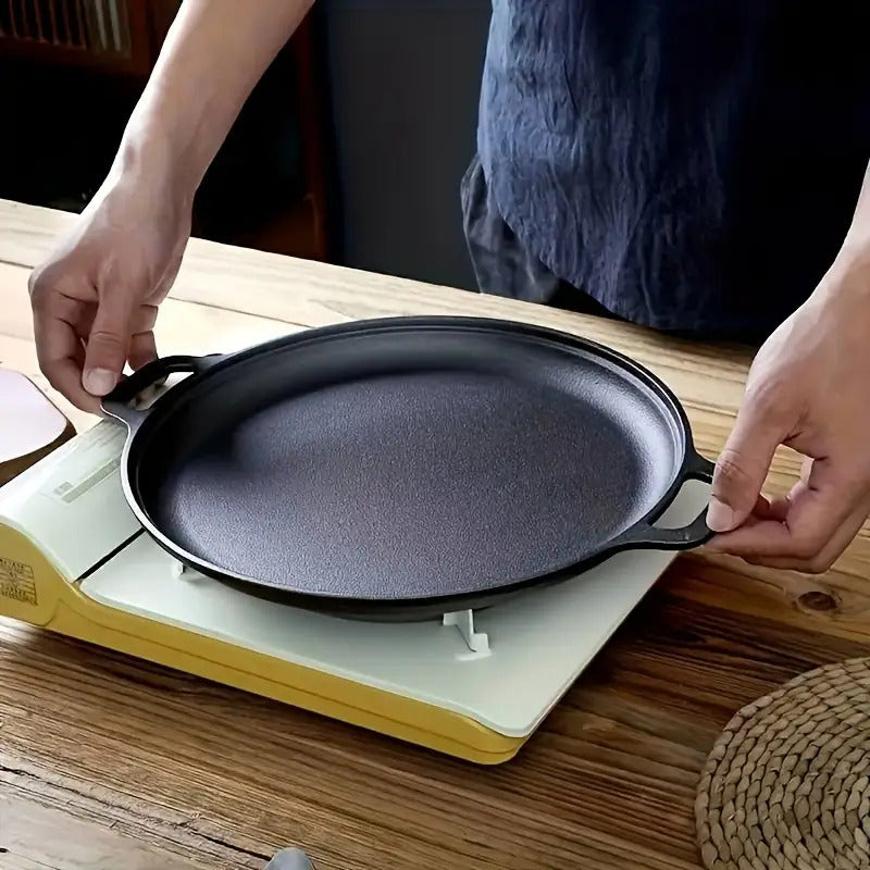 3pcs Multi-Function Non-Stick Cast Iron Griddle Skillet