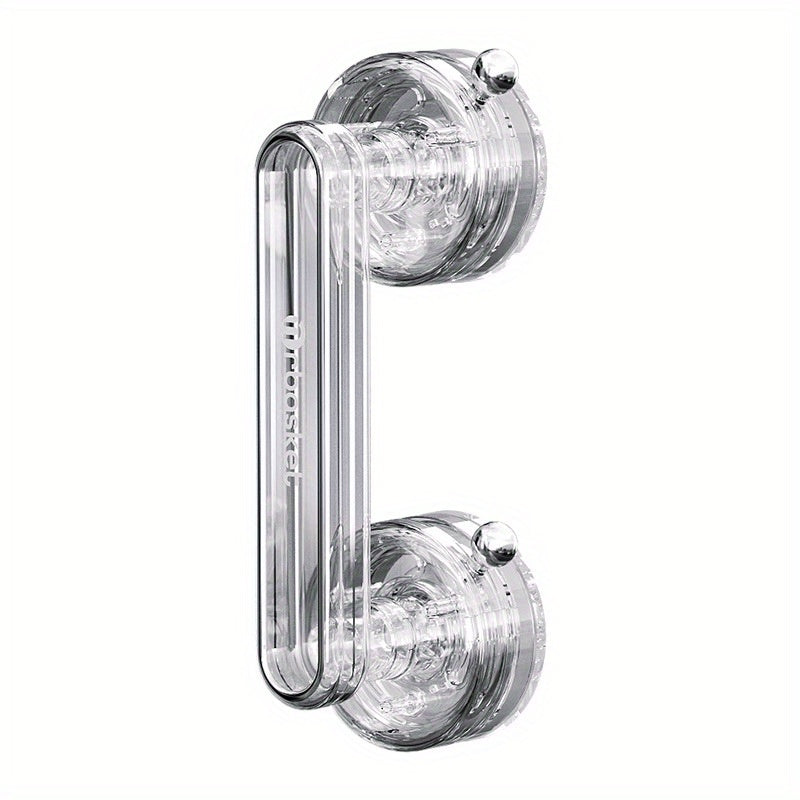 Suction cup glass door handle