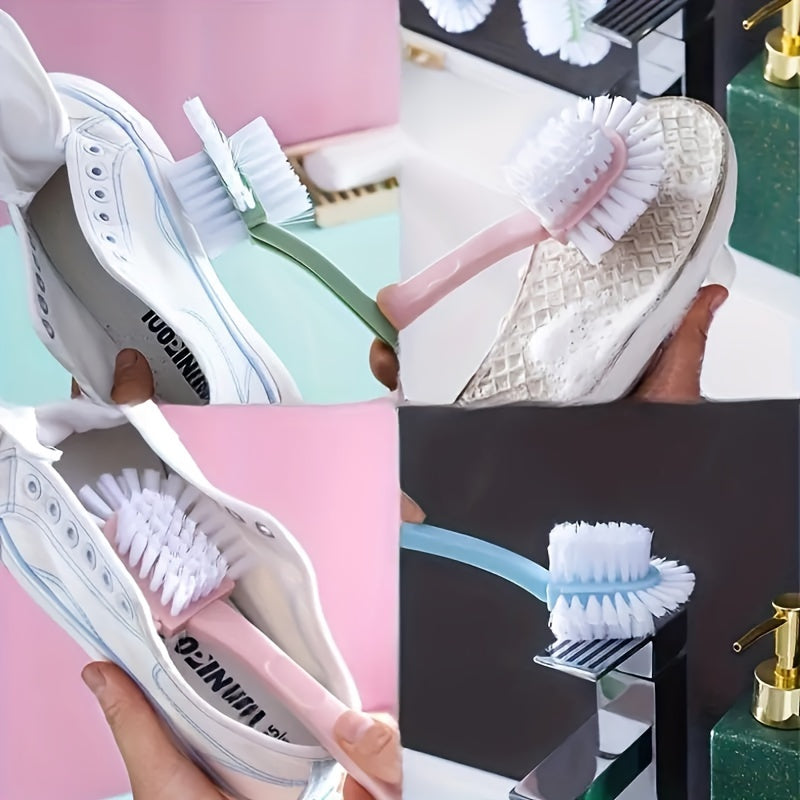 5-Sided Shoe Brush with Double-Sided Circular Cleaning