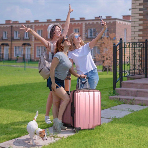 Suitcase Vertical Stripes Trolley Case 24In