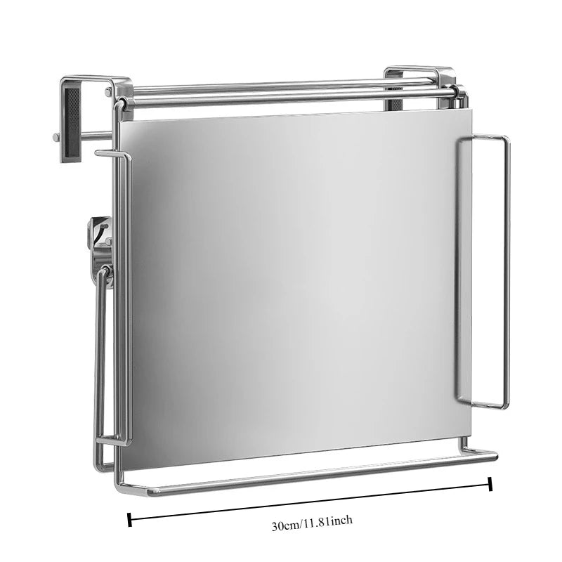 Stainless steel foldable tabletop storage rack