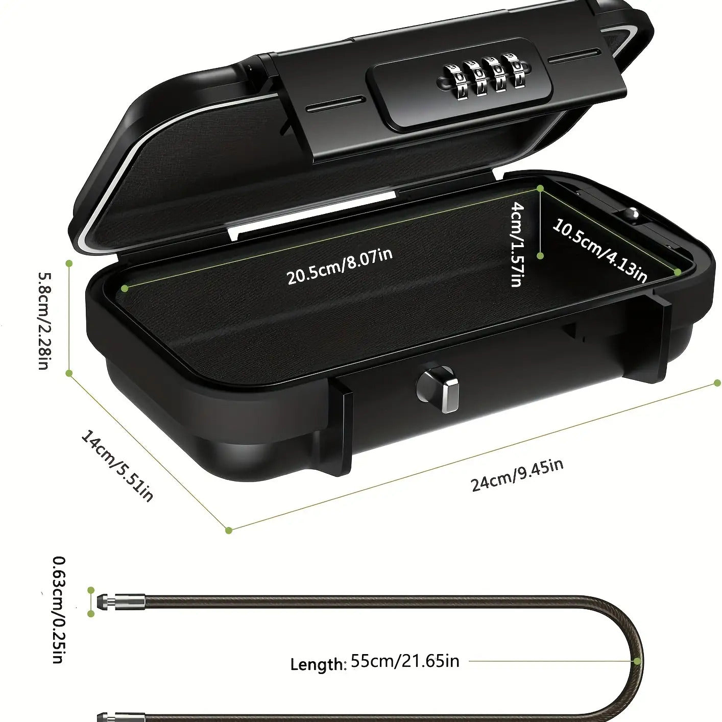 1pc Portable Beach Password Box