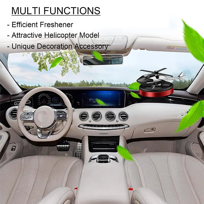 Solar-Powered 360° Rotating Car Aromatherapy Diffuser