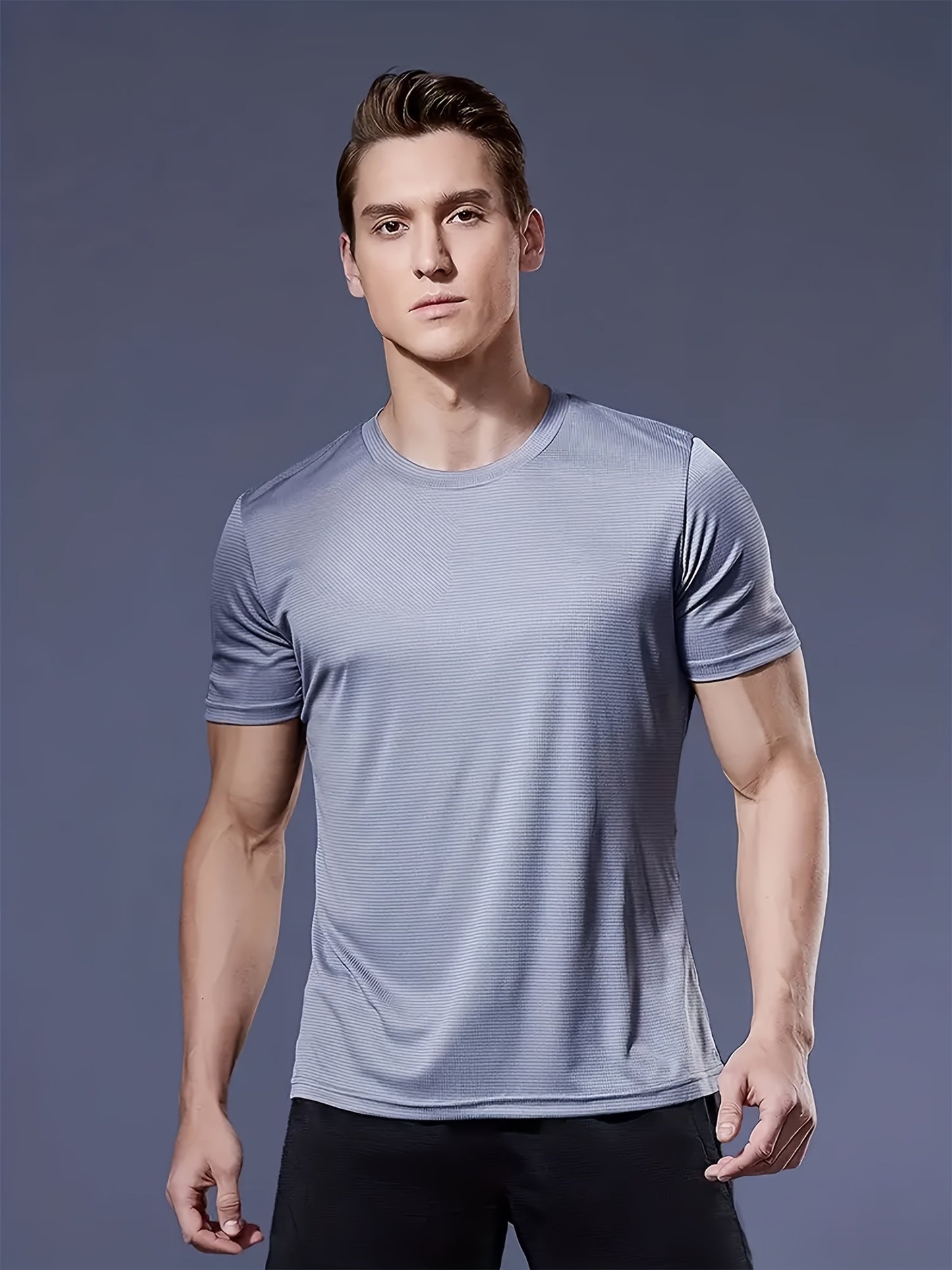 6-Pack Lightweight Quick-Drying Men's Crew Neck T-Shirt
