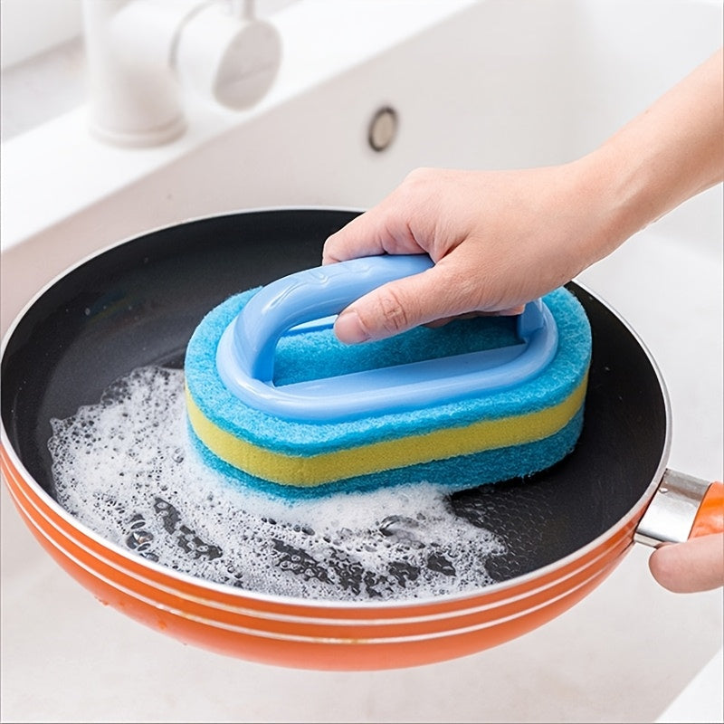 10pcs Cleaning Brush Sponges with Handles